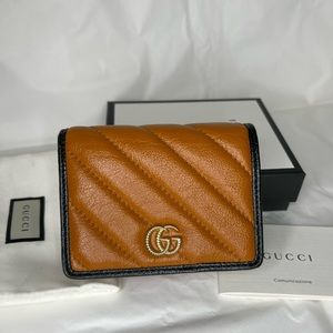 Gucci GG logo small card case wallet